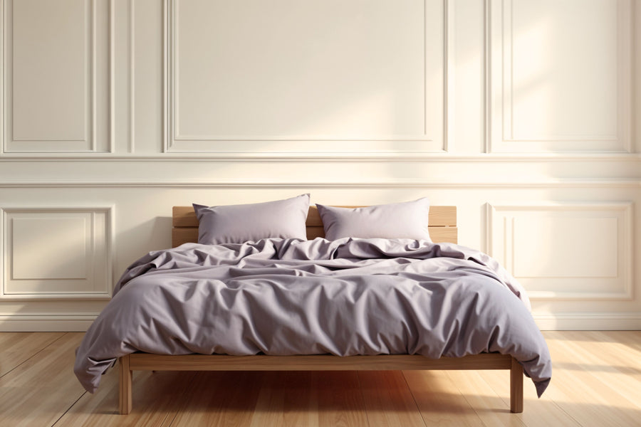 Plum luxury signature range duvet cover and pillowcases from House of March