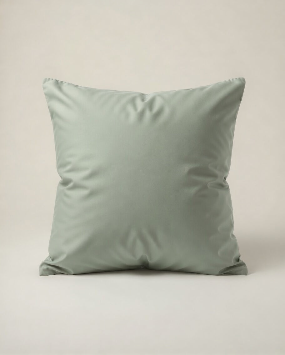product photo of a sage organic House of March Euro Pillowcase