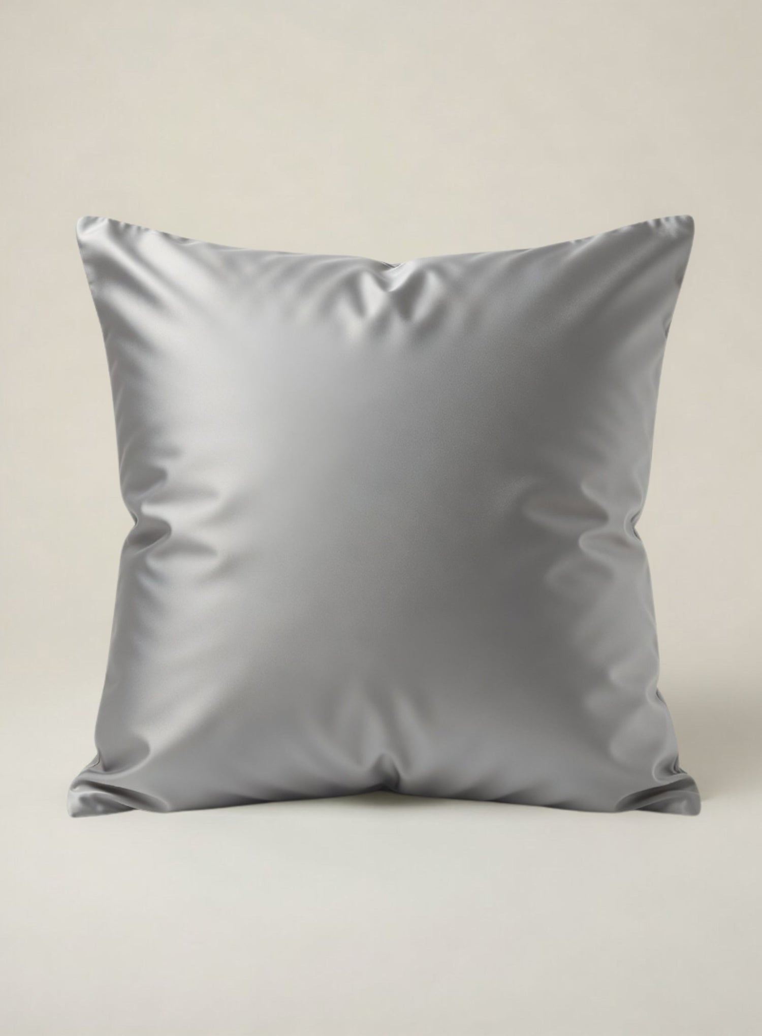 product photo of a silvery grey pebble organic House of March Euro Pillowcase