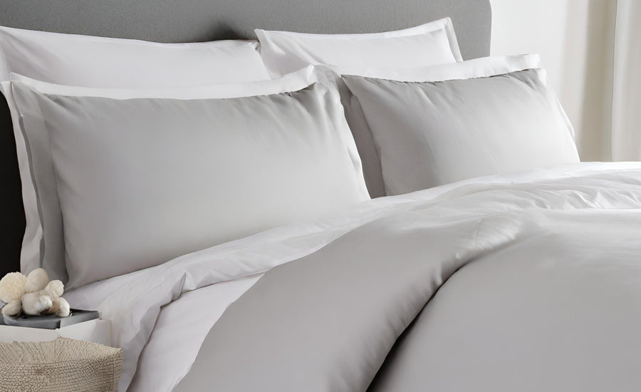 Pebble & White Sheet Full Set Bundle | 100% Organic Certified Cotton (25% off)