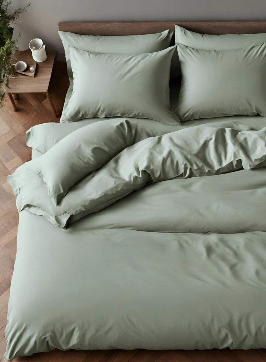 Sage Duvet Cover + Pillowcases | 100% Organic Certified Cotton