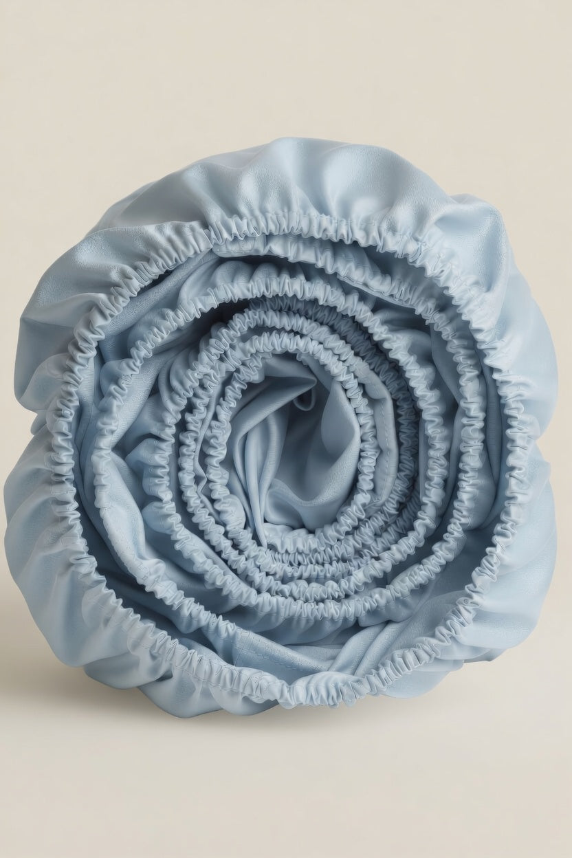 Faded Denim - Fitted Sheet | Organic Cotton
