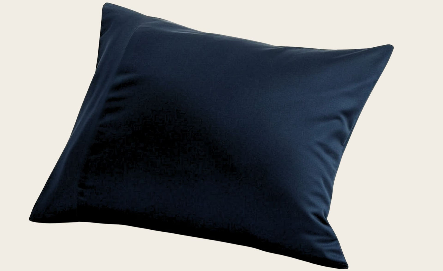 Pillowcase Pair - Hemmed Navy Blue | 100% Organic Certified Cotton