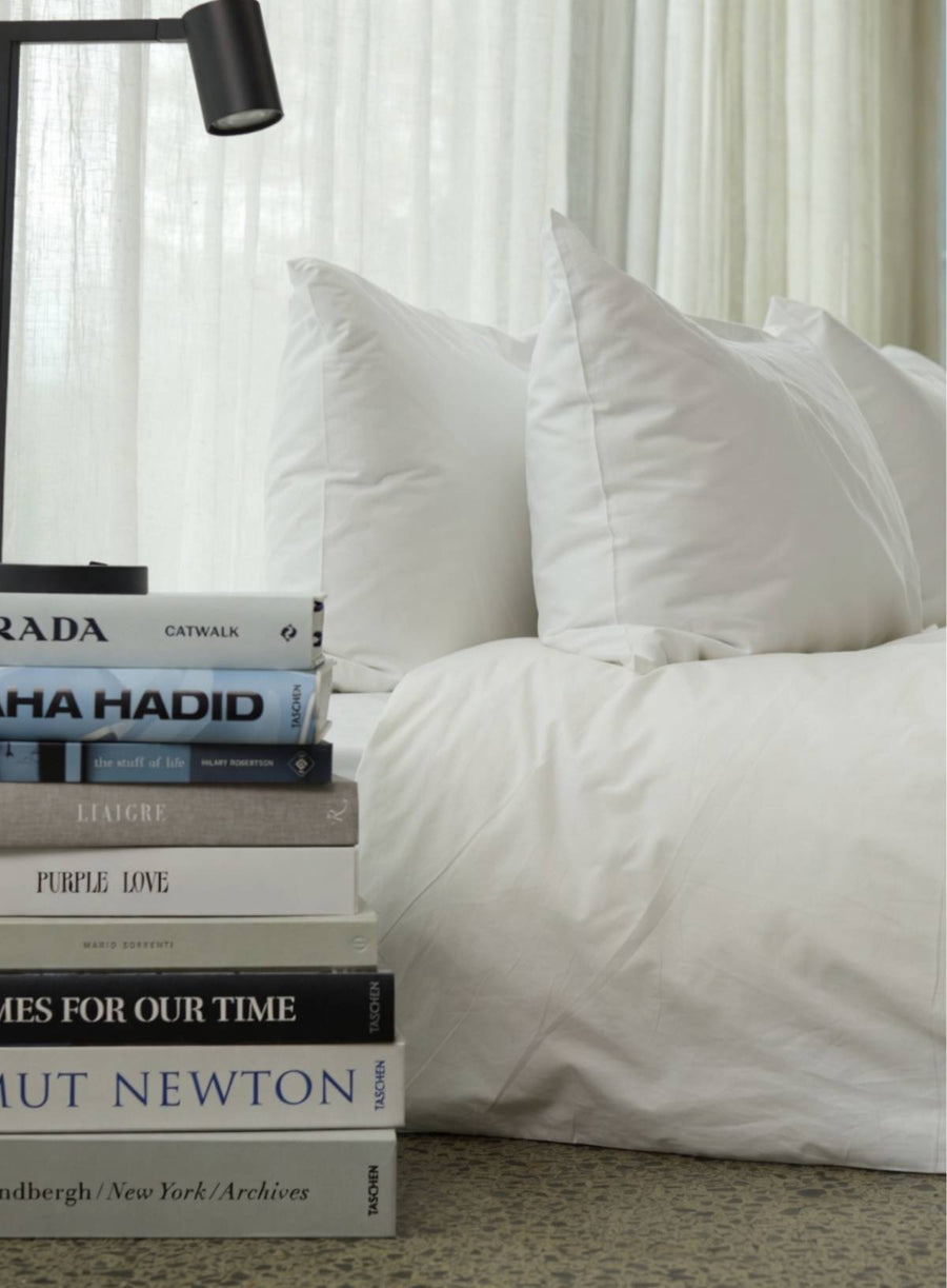 White Percale - Hemmed Pillowcase Pair | Organic Cotton