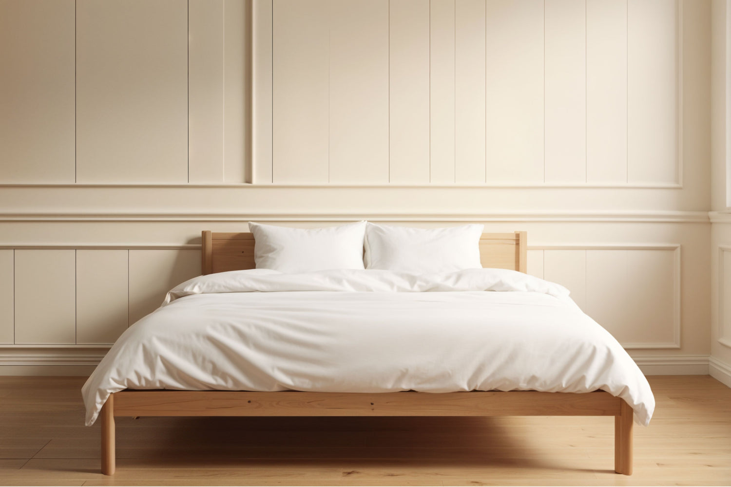 White House of March percale duvet and pillowcases