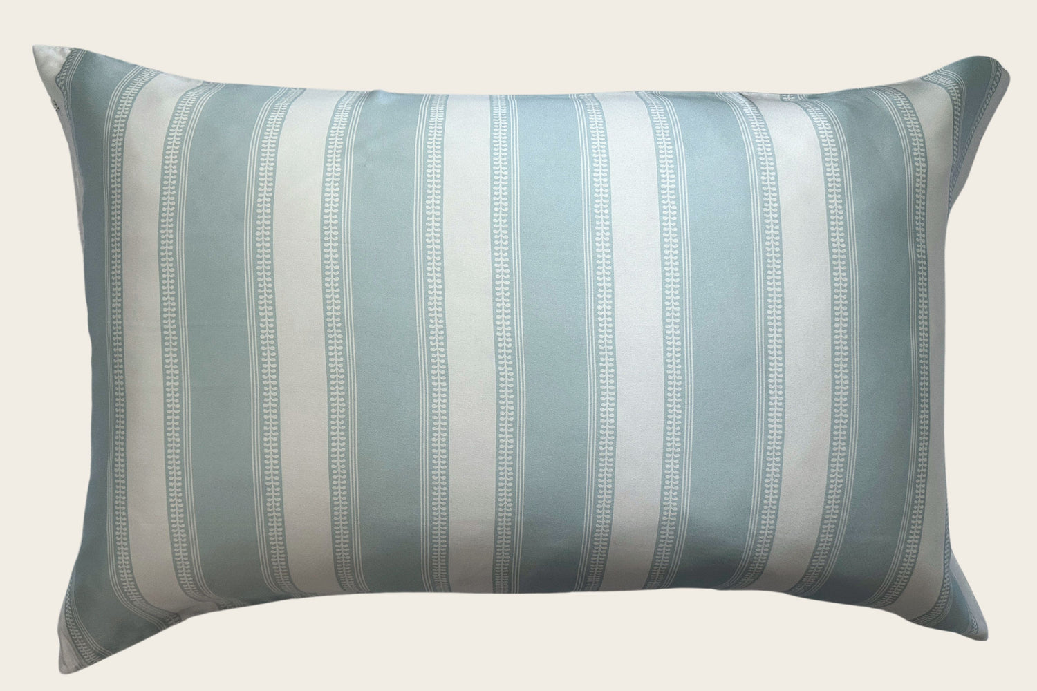 Striped Silk Pillowcase - Blue