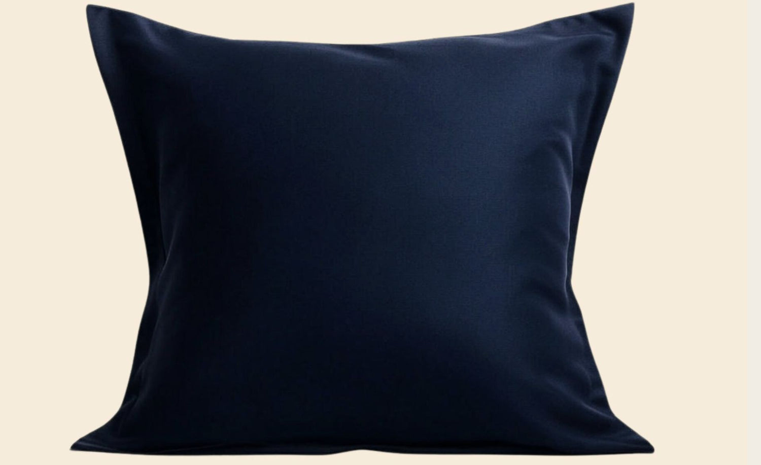 Navy Blue Euro Pillowcase | 100% Organic Certified Cotton