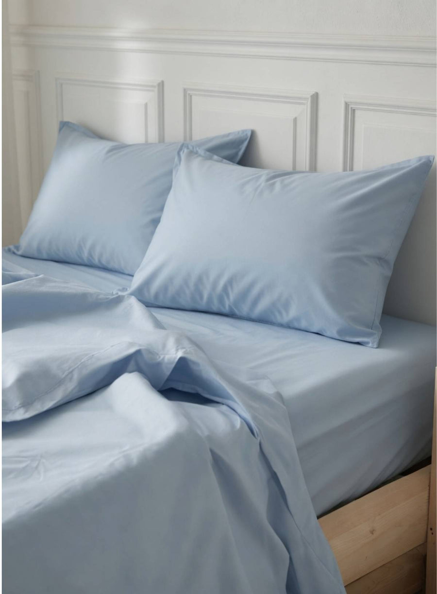 Faded Denim - Flat Sheet | Organic Cotton
