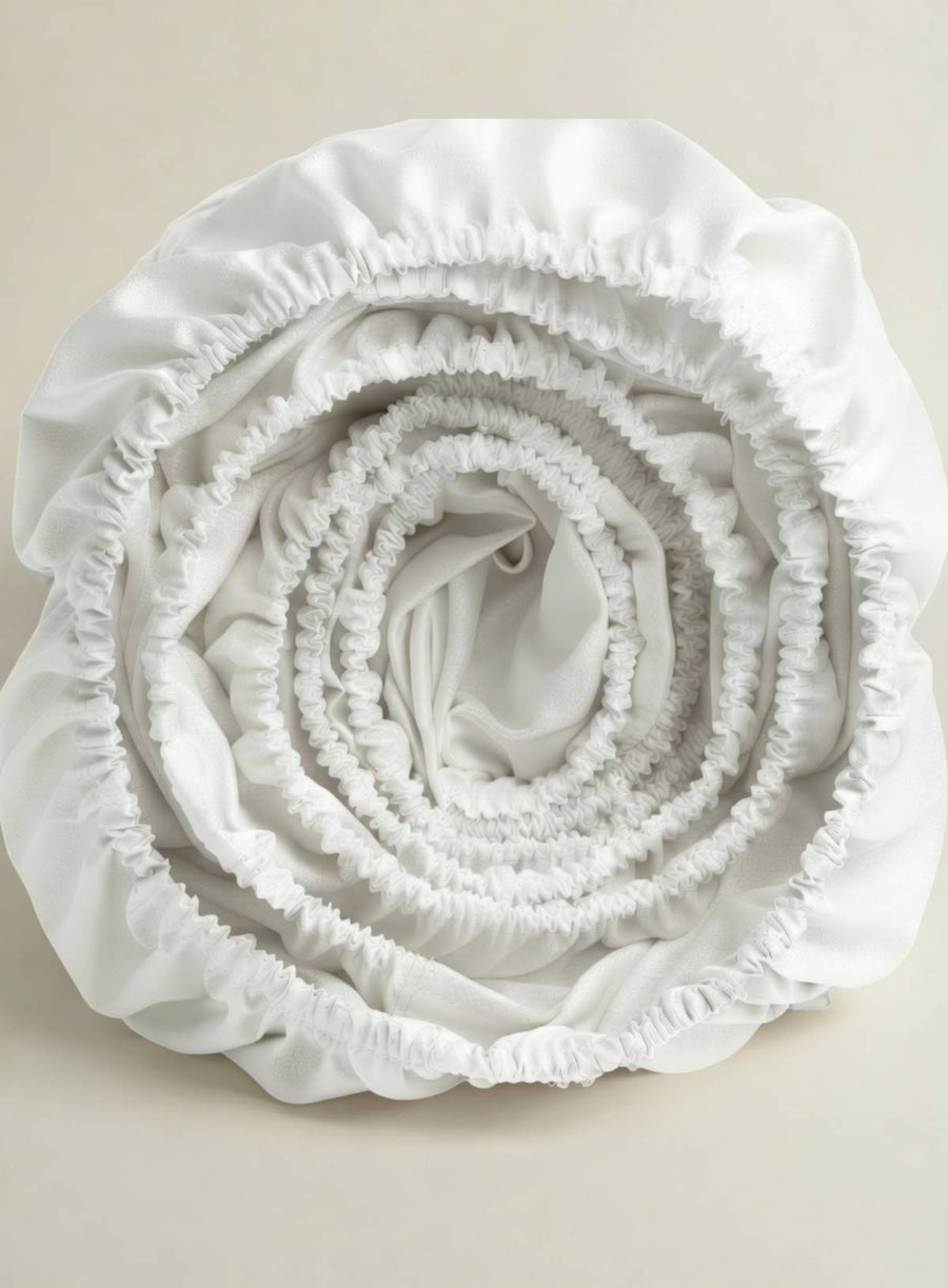 White Percale - Fitted Sheet | Organic Cotton