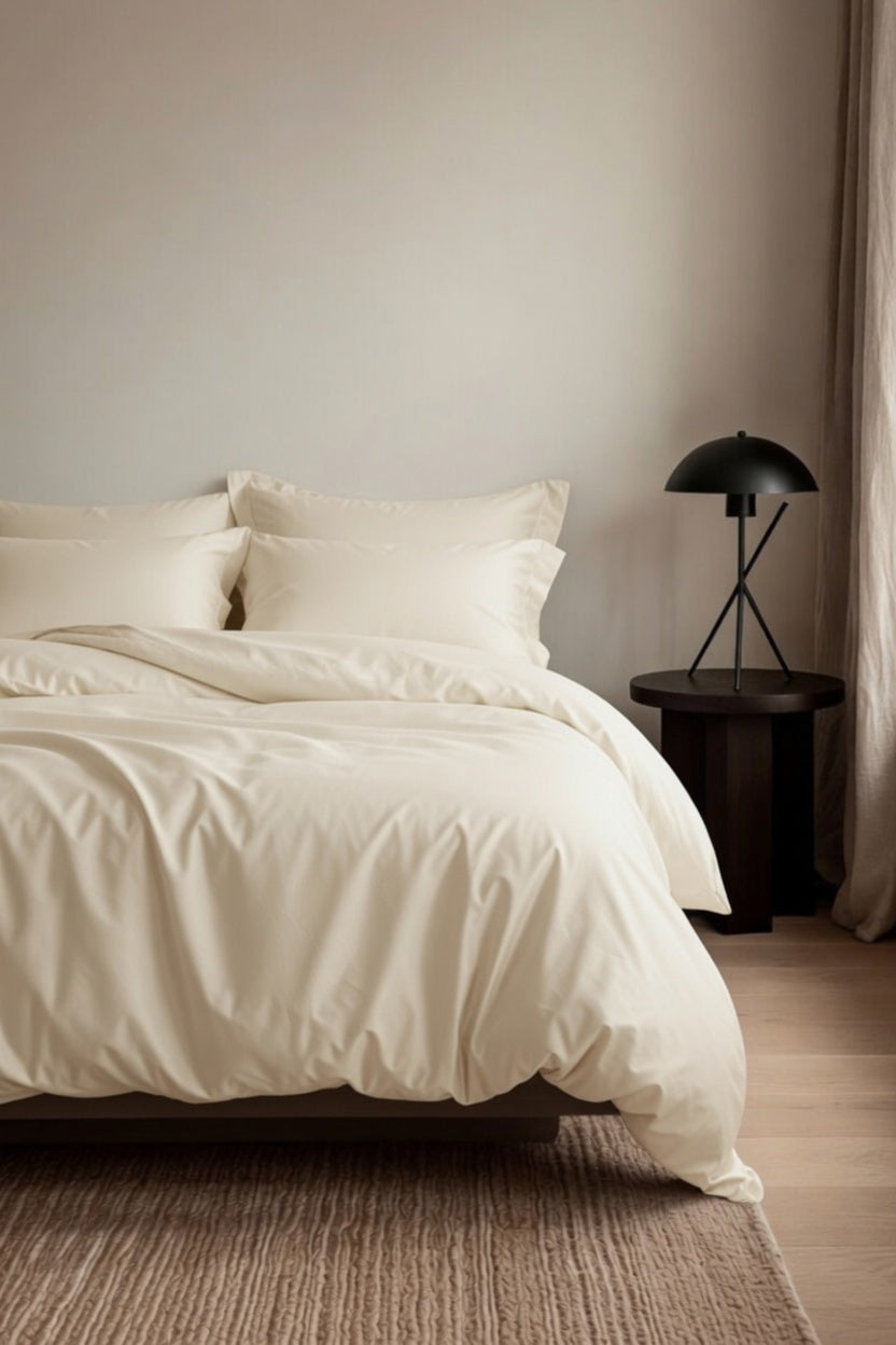 Clotted Cream Duvet Cover | Organic Cotton