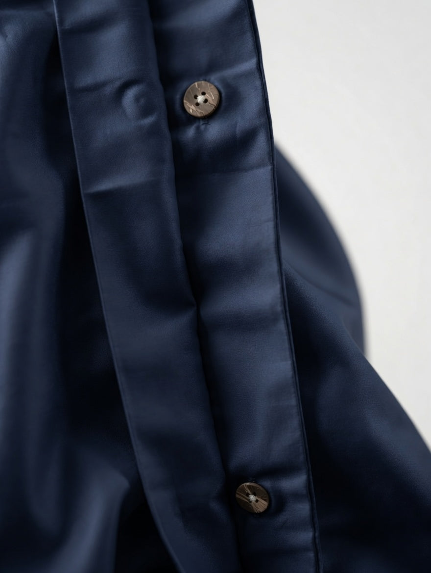 Navy Blue Duvet Cover | Organic Cotton