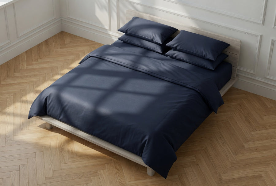 Navy Blue Duvet Cover | Organic Cotton