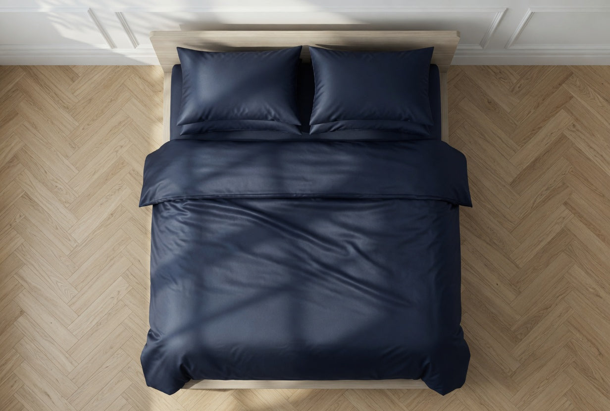 Navy Blue Duvet Cover | Organic Cotton