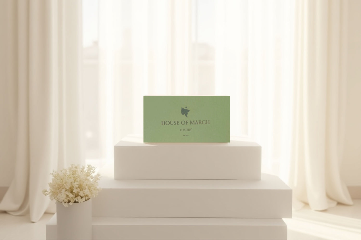 Luxury green gift box by House of March