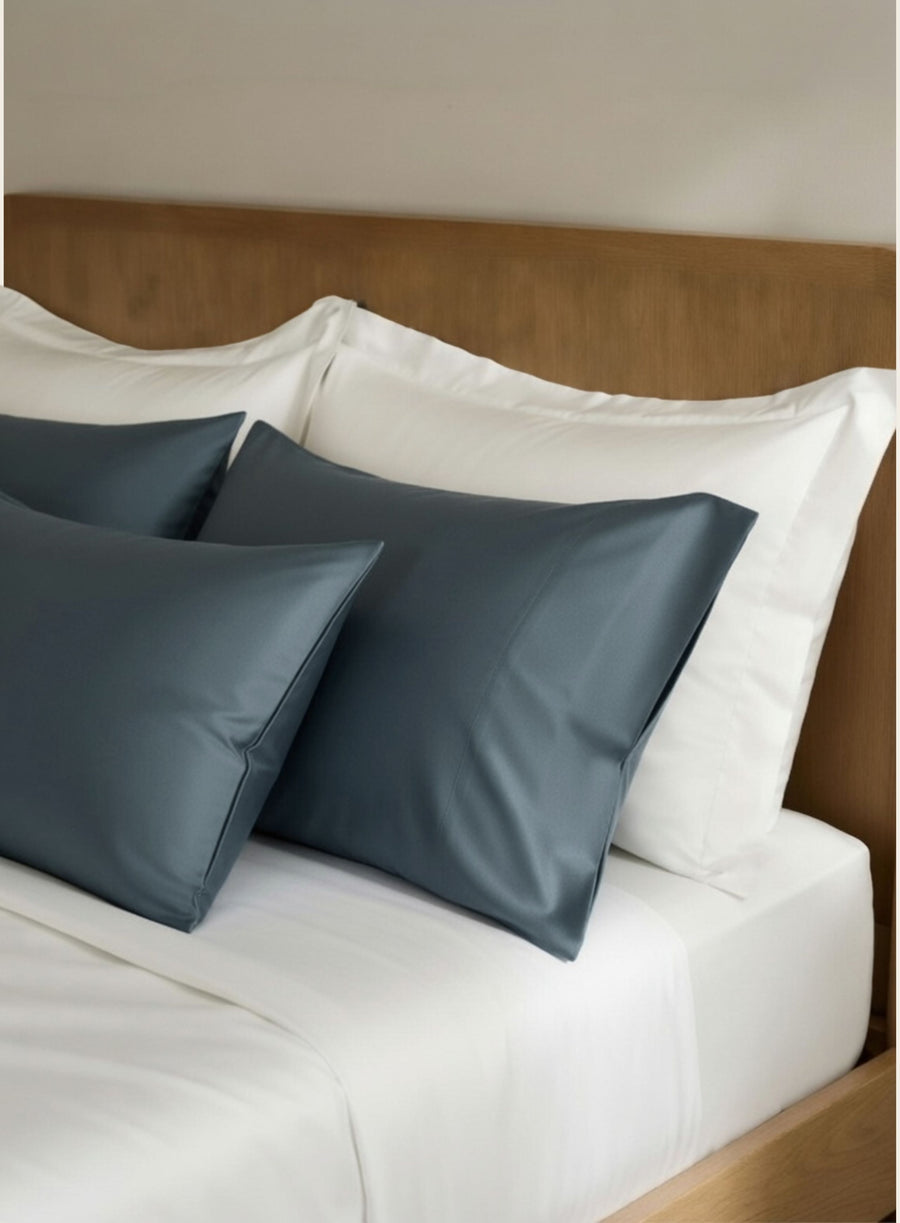 New! Mineral - Hemmed Pillowcase Pair | 100% Organic Certified Cotton