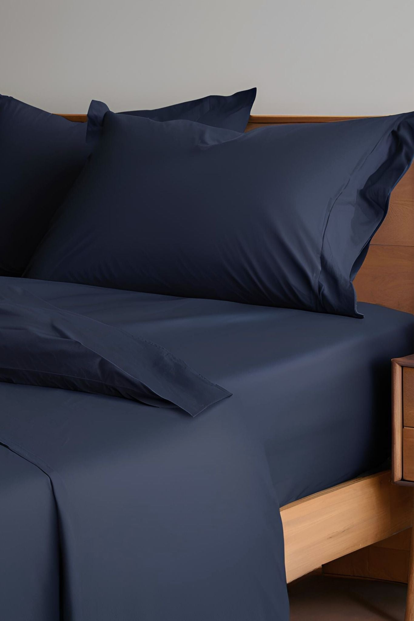 Navy Blue Flat Sheet | 100% Organic Certified Cotton