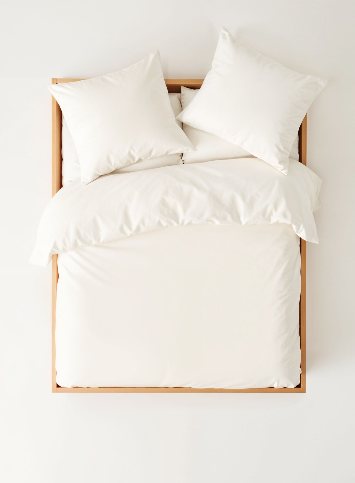 White Percale - Duvet Cover + Pillowcases | 100% Organic Certified Cotton