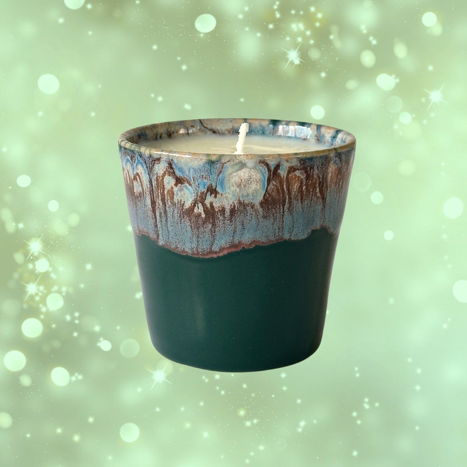 Coffee Cup Candle - Moss