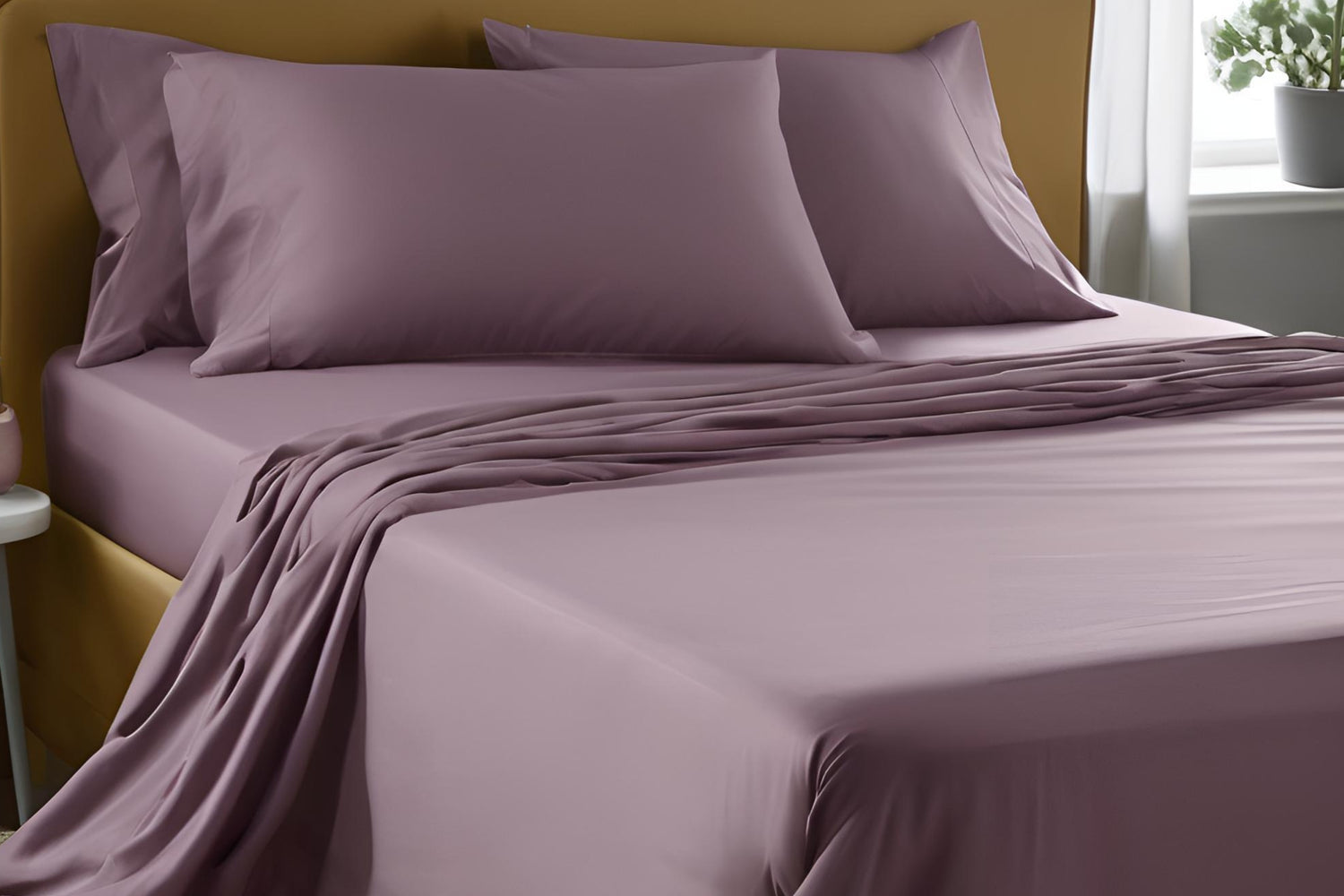Plum Flat Sheet | 100% Organic Certified Cotton