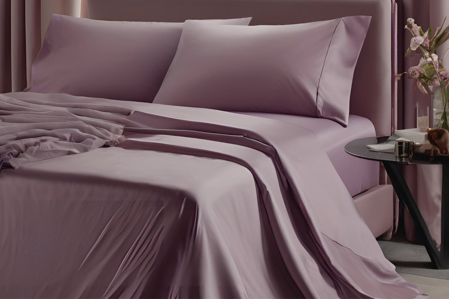 Plum Flat Sheet | 100% Organic Certified Cotton