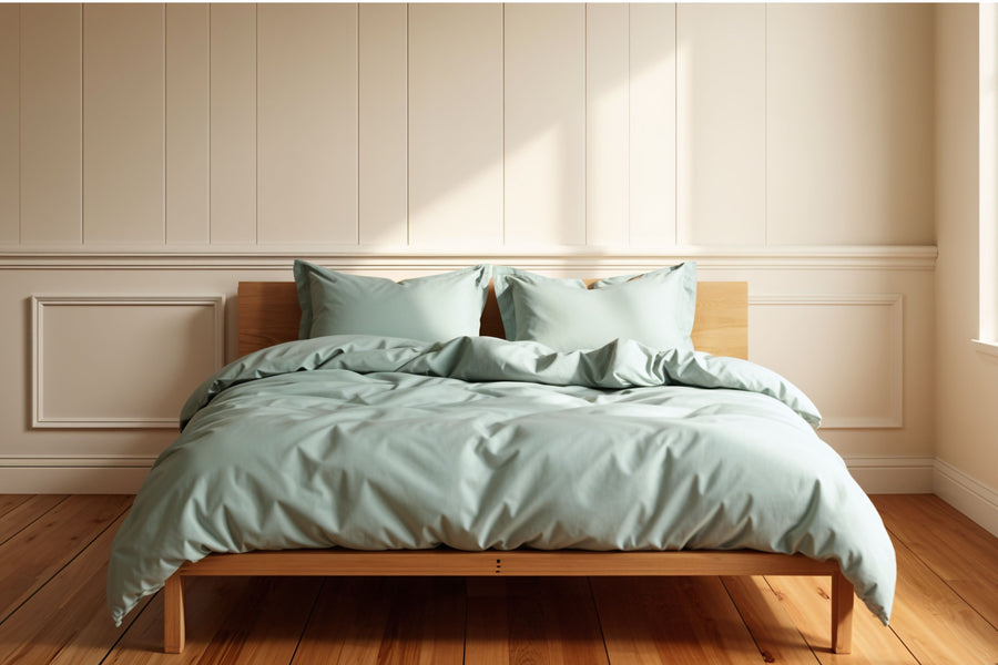 Sage Duvet Cover + Pillowcases | 100% Organic Certified Cotton - PRE ORDER