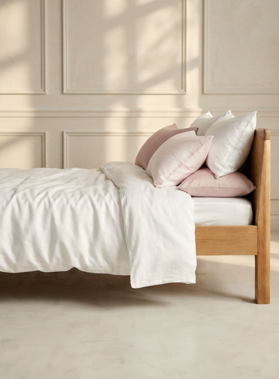 White & Dusty Rose Signature Weave Bundle | 100% Organic Certified Cotton (25% off)