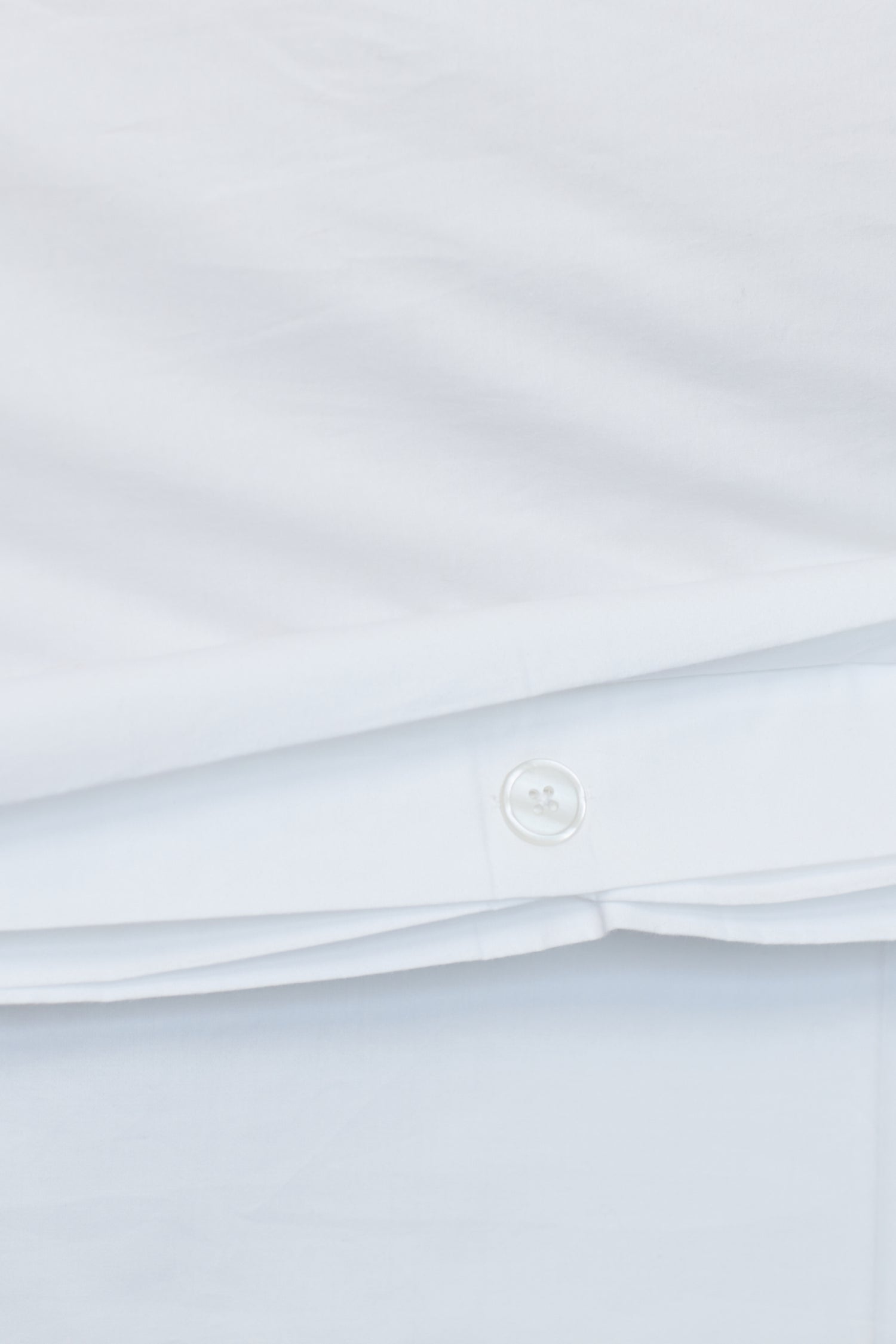 White & Navy Banded Duvet Set  | 100% Organic Certified Cotton