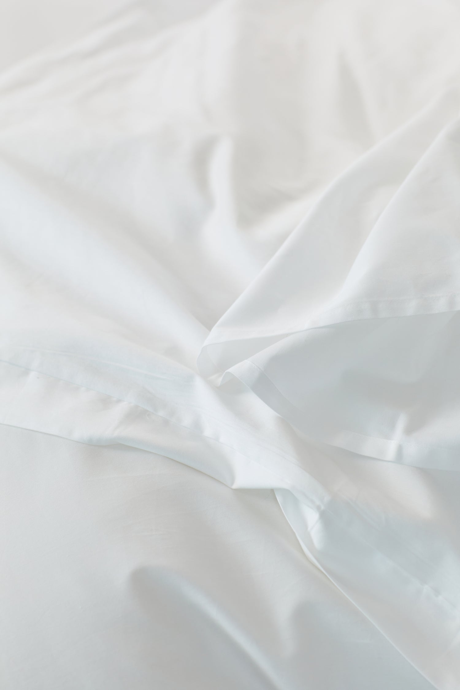 White Percale - Fitted Sheet | 100% Organic Certified Cotton